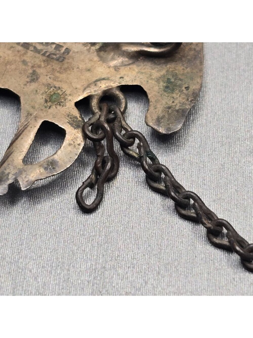 Vintage Taxco Sterling Silver Mule Donkey Chatelaine Brooch Mexican Pin - Picture 8 of 13